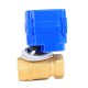 Miniature 1/2 in-1 1/4in 12V 24V DC Stainless Steel Brass Electric Actuator Control Motorized Ball Valve