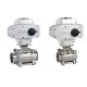 COVNA 2 Way 12V 3 Piece Ball Valve On Off Electric Motorized Water Flow Control Ball Valve