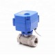 CWX-15N mini motorized ball valve motorized water control valve brass stainless steel electric actuator flow control valve