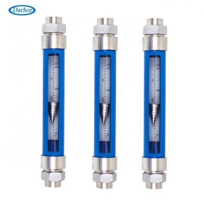 VASAFA 1.5%accuracy female/flange/hosing connection glass tube flow meter mechanical water rotameter for acid