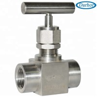 DHNV-1 SS316/304 female 1/8-2'' high pressure 0-6000PSI panel mount stainless steel Needle valve for liquid gas