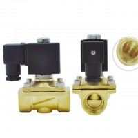 Brass solenoid valve  DC24V water valve low pressure air valve 1/4~2 inch 220VAC