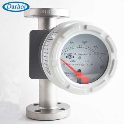 DH250 mechanical orifice krone variable area water metal tube flowmeter rotameter