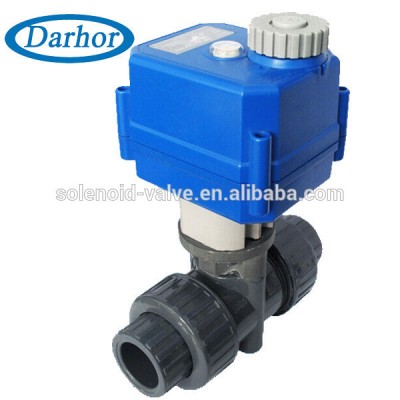 DHMV-100 series 2-way motorized ball valve (plastic, 1/2" to 1")