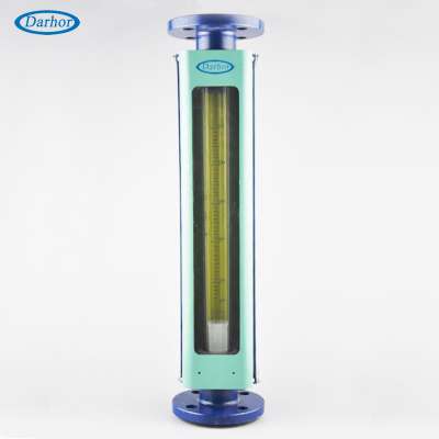 LZB glass tube chemical resistant hydrochloric PTFE liner acid flow meters