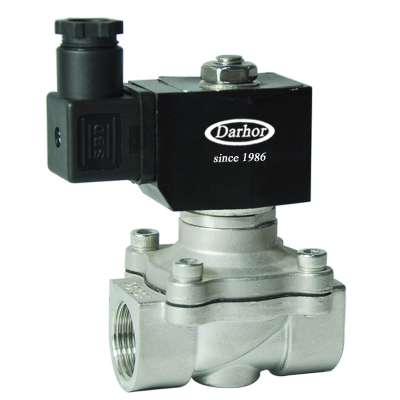 Normally closed 2/2 way direct acting SS316 water/liquid/oil solenoid valve 110V 220V