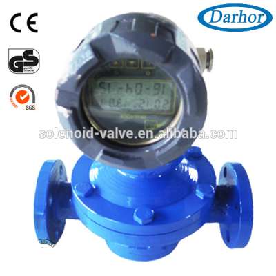 DH900 oval gear 4-20mA flowmeters for heavy oil dispenser/oil counter