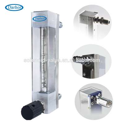 DK800 Anti-corrosion chemical glass tube rotameter,strong acid flowmeter, tap flow meter