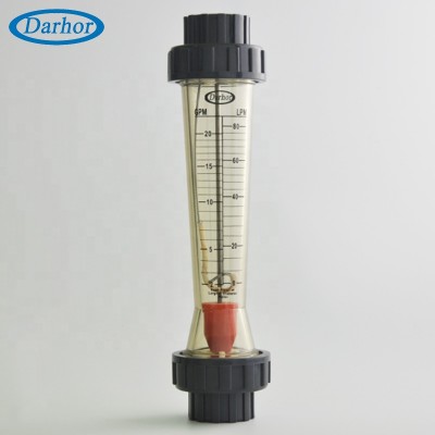 DH4500 polysulfone PVC fittings mechanical water rotameter flow meter